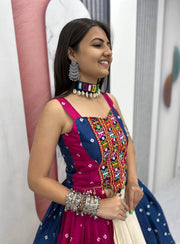 Women’s Printed Choli Flared Ethnic Choli Navratri Garba & Festive Wear