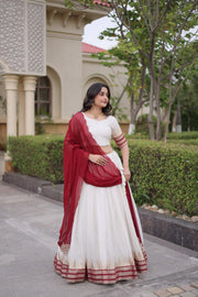 Women’s Anarkali Lehenga Choli with Treditional Dupatta