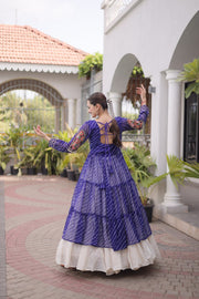 Women’s Lehenga Choli with Laheriya Print work For Women