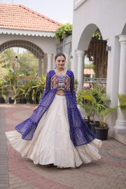 Women’s Lehenga Choli with Laheriya Print work For Women