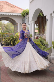 Women’s Lehenga Choli with Laheriya Print work For Women