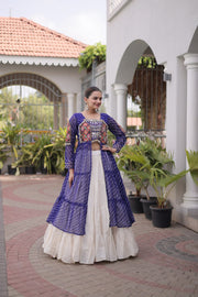 Women’s Lehenga Choli with Laheriya Print work For Women