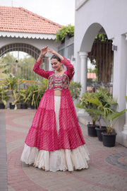Women’s Lehenga Choli with Laheriya Print work For Women