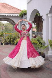 Women’s Lehenga Choli with Laheriya Print work For Women