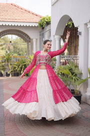 Women’s Lehenga Choli with Laheriya Print work For Women