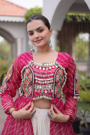 Women’s Lehenga Choli with Laheriya Print work For Women