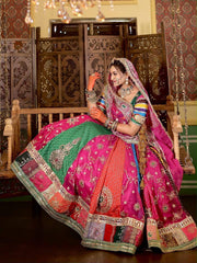 Women’s Gujarati Navratri Lehenga Choli with Real Mirror Work