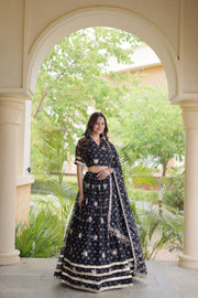 Women’s Floral Printed Lehenga Choli with Dupatta, Stitched Traditional Ethnic Wear