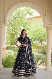 Women’s Floral Printed Lehenga Choli with Dupatta, Stitched Traditional Ethnic Wear