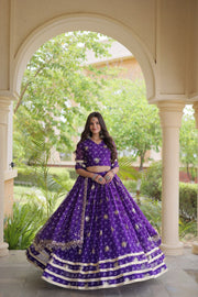 Women’s Floral Printed Lehenga Choli with Dupatta, Stitched Traditional Ethnic Wear