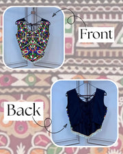 Women’s Traditional Kutchi Work Blouse with Multicolor Embroidery