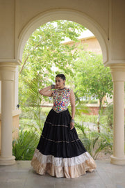 Women’s Rayon Lehenga with Kutchi Work Blouse