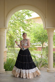 Women’s Rayon Lehenga with Kutchi Work Blouse