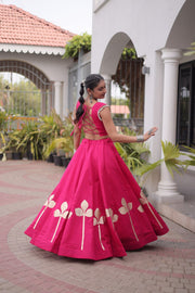 Women’s Mirror work Ethnic Embroidered Lehenga Choli Set