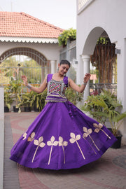 Women’s Mirror work Ethnic Embroidered Lehenga Choli Set