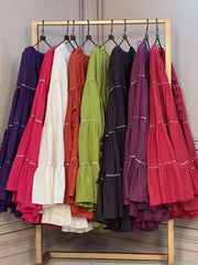 Women’s Kora Cotton 12 Meter Flared Frill Lehenga