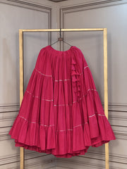 Women’s Kora Cotton 12 Meter Flared Frill Lehenga