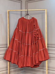 Women’s Kora Cotton 12 Meter Flared Frill Lehenga