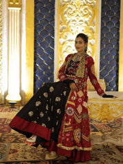 Women’s Gujarati Navratri Chaniya Choli with Canvas Patta & Fancy Lace Strug