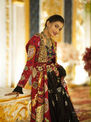 Women’s Gujarati Navratri Chaniya Choli with Canvas Patta & Fancy Lace Strug
