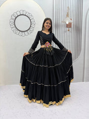 Women’s Pure Cotton Navratri Special Lehenga Choli Set