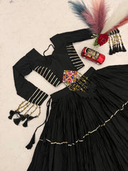 Women’s Pure Cotton Navratri Special Lehenga Choli Set
