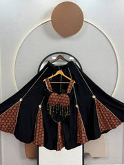 Women’s Chinon Silk Lehenga Choli Set with Heavy Embroidery & Fancy Lace Work