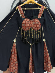 Women’s Chinon Silk Lehenga Choli Set with Heavy Embroidery & Fancy Lace Work