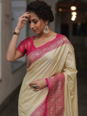 Woven Design, Elegant Indian Traditional Saree for Wedding, Festival & Party Wear