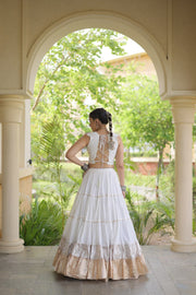 Women’s Rayon Lehenga with Kutchi Work Blouse