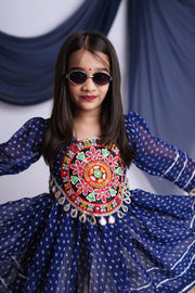 Top and Cream Flared Lehenga Skirt, Ethnic Wear for Navratri, Wedding, Festival & Party