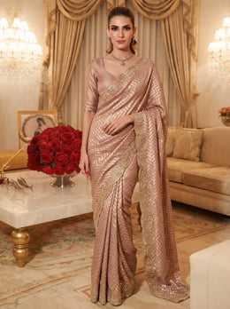 Indian Saree for Wedding, Party & Festive Wear, Traditional Ethnic Saree with Matching Blouse