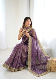 Saree for Women’s Embroidered Designer Saree