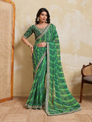 Indian Saree for Women with Embroidered Border and Traditional Pattern