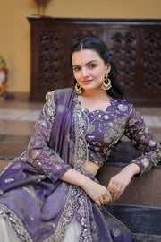 Women’s Lehenga Choli Set with Traditional Embroidery Work