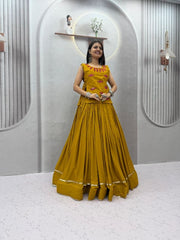 Women’s Black Anarkali Lehenga Choli Set, Traditional Indian Ethnic