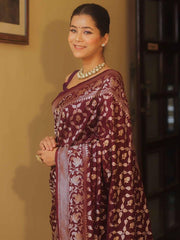 Design and Rich Zari Border, Elegant Indian Traditional Saree for Wedding, Festival & Party Wear