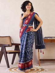 Women’s Ready to Wear Mul Cotton Saree with Pocket For Trdaitional look