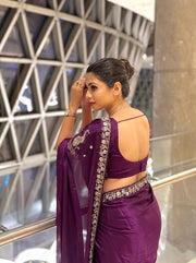 Women’s Saree with Embroidered Border For Traditional Look
