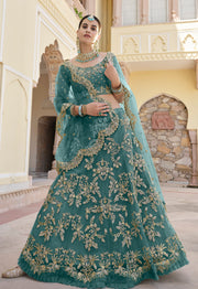 Women’s Embroidered Lehenga Choli with Dupatta.