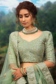 Women’s Treditional Embroidered Lehenga Choli with Dupatta.