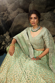 Women’s Treditional Embroidered Lehenga Choli with Dupatta.