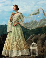 Women’s Treditional Embroidered Lehenga Choli with Dupatta.