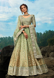 Women’s Treditional Embroidered Lehenga Choli with Dupatta.