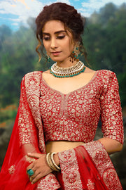 Women’s Treditional Embroidered Lehenga Choli with Dupatta.