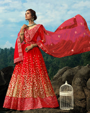 Women’s Treditional Embroidered Lehenga Choli with Dupatta.