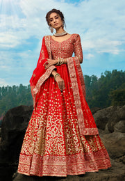 Women’s Treditional Embroidered Lehenga Choli with Dupatta.