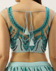 Women’s  Peacock Embroidered Lehenga Choli with Dupatta