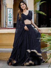 Women’s Bandhani Print Lehenga Choli with Dupatta