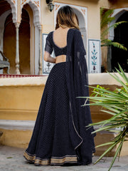 Women’s Bandhani Print Lehenga Choli with Dupatta